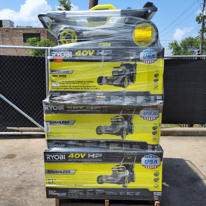 New Ryobi Lawn Mowers Pallet – 10 Units