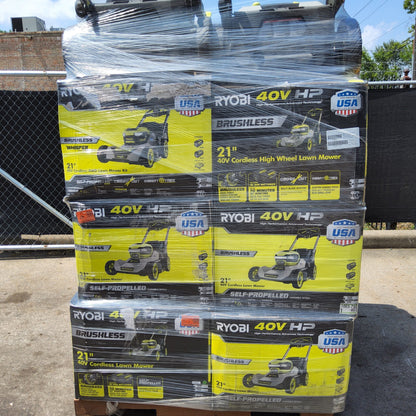 New Ryobi Lawn Mowers Pallet – 10 Units