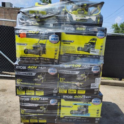 New Ryobi Lawn Mowers Pallet – 10 Units