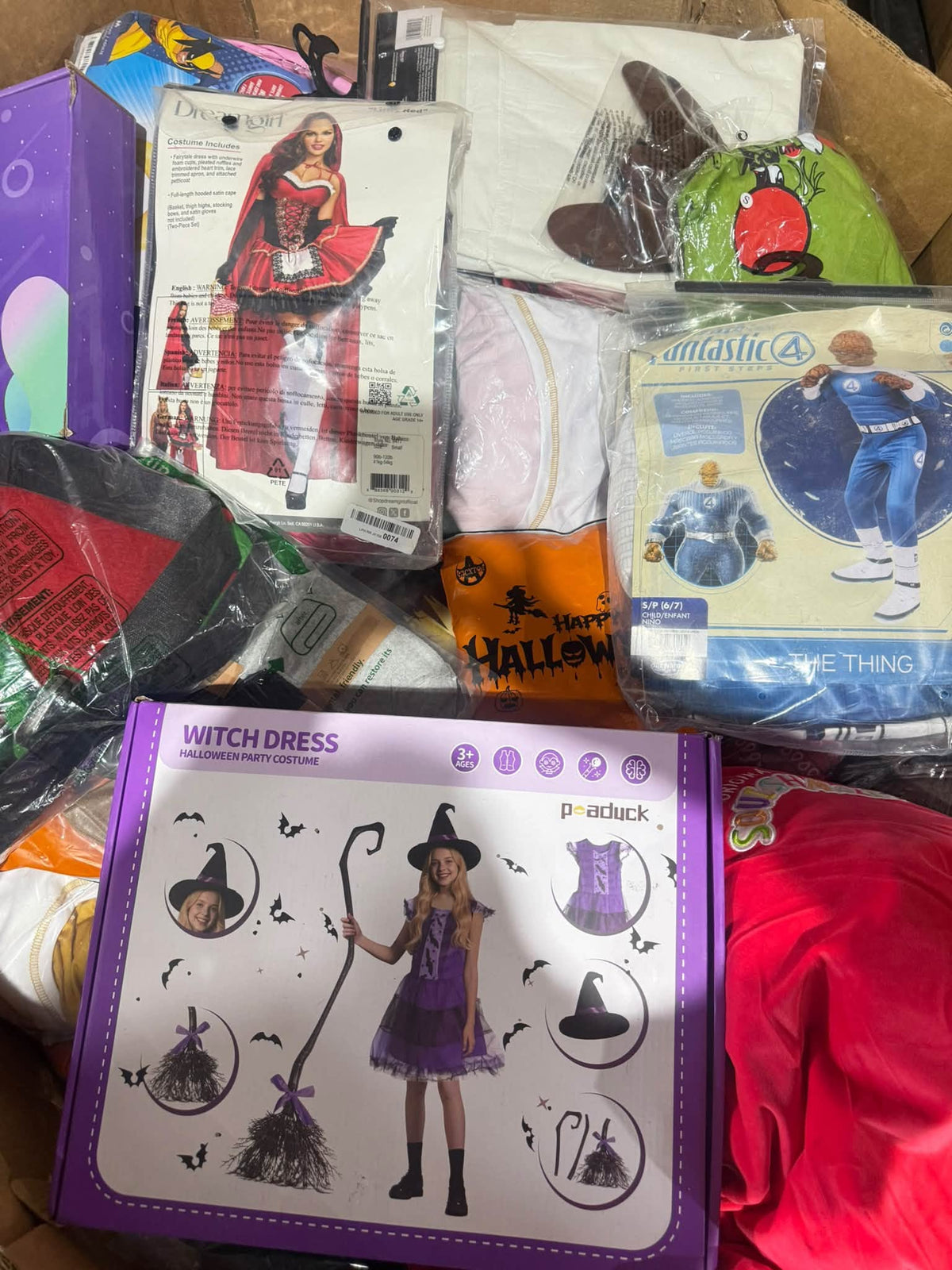 Assorted Halloween costumes Pallets