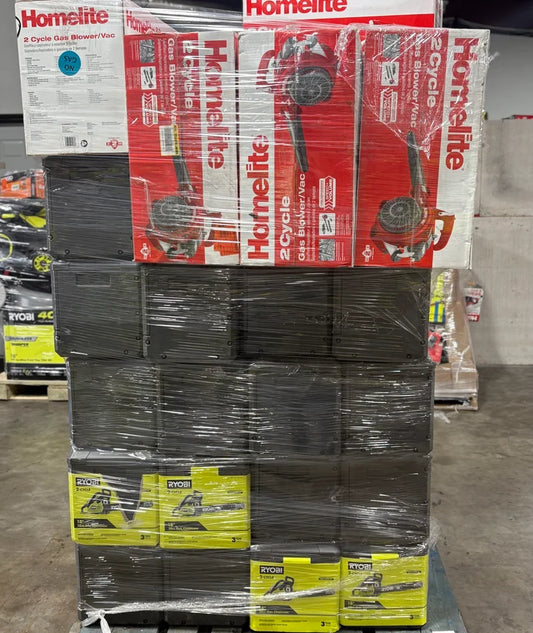 Gas Chainsaw and Blower Pallet-25 units Untested Customer Returns